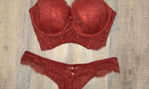 Orangenes Dessous-Set – Getragen & exklusiv für dich